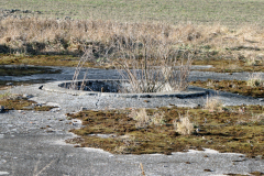 Die Kompensierscheibe des ehemaligen Flugfeld-Aspern. Diese war zum Kompensieren von Magnetkompasse von Luftfahrzeugen erforderlich. Aufgenommen am 24.01.2008. Foto: Ing. Erwin Rössler